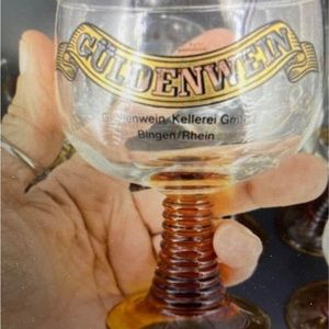 Guldenwein Keilene GmbH Bingen/Rhein Amber Twisted Stemmed Glasses - Set…
